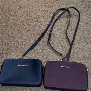 Michael Kors Crossbody Bags in Navy and Purple